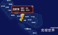 上海市崇明区geoJson地图渲染实例